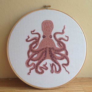 Freehand Machine Embroidery, Embroidery Hoop, Hipster Hoop, Wall Art, Wall Hanging