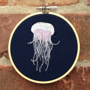 Freehand Machine Embroidery, Embroidery Hoop, Hipster Hoop, Wall Art, Wall Hanging