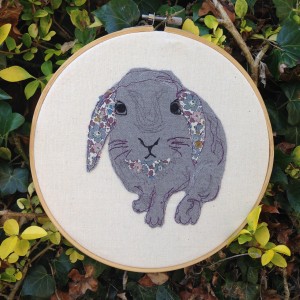 contact me, message me, contact, form, Freehand machine embroidery, textile art, wall hanging, nursery, rabbit lover, rabbits, embroidery, stitching